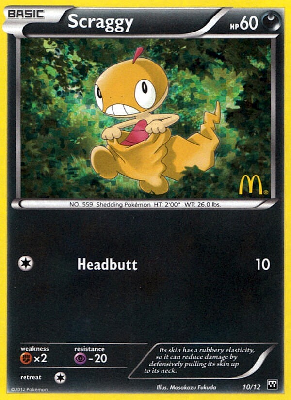 Scraggy (10/12) [McDonald's Promos: 2012 Collection] Pokémon