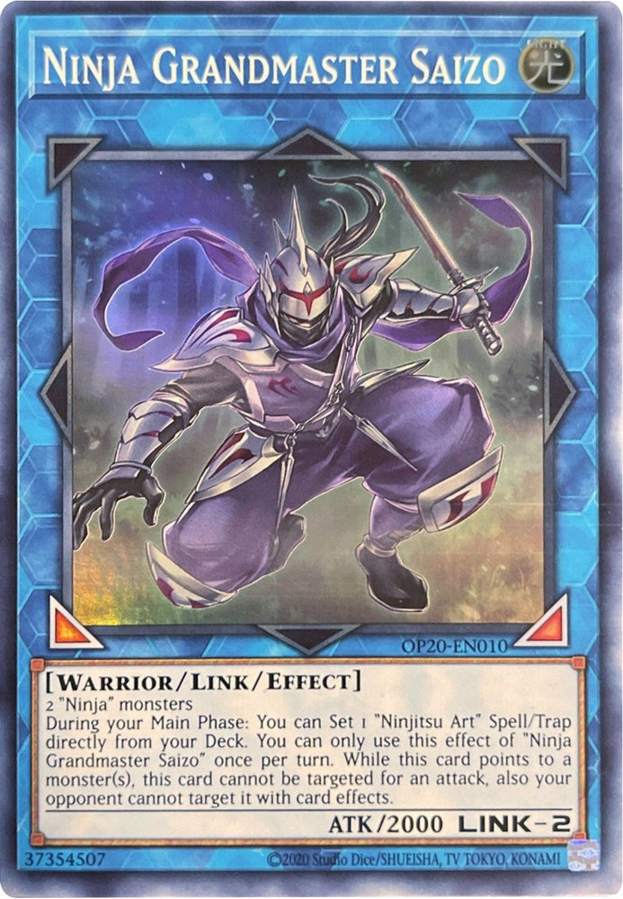 Ninja Grandmaster Saizo [OP20-EN010] Super Rare Yu-Gi-Oh!