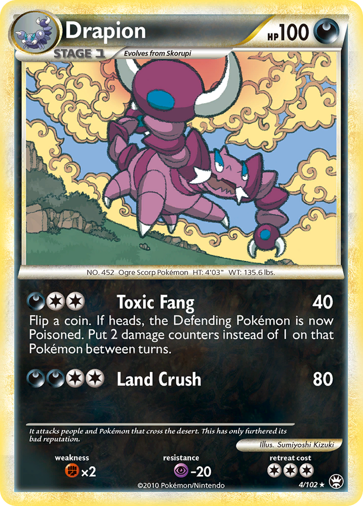 Drapion (4/102) [HeartGold & SoulSilver: Triumphant] Pokémon
