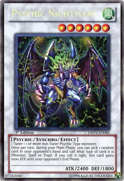 Psychic Nightmare [DREV-EN085] Secret Rare Yu-Gi-Oh!