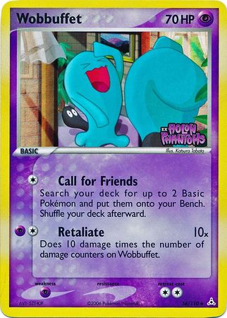 Wobbuffet (56/110) (Stamped) [EX: Holon Phantoms] Pokémon
