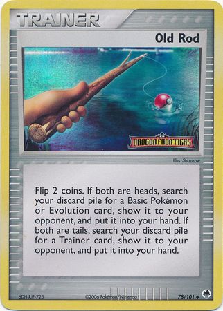 Old Rod (78/101) (Stamped) [EX: Dragon Frontiers] Pokémon