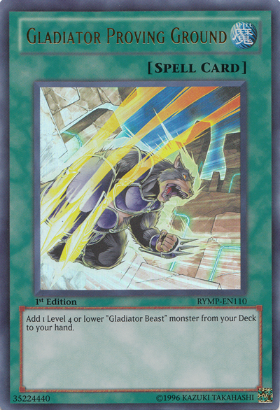 Gladiator Proving Ground [RYMP-EN110] Ultra Rare Yu-Gi-Oh!