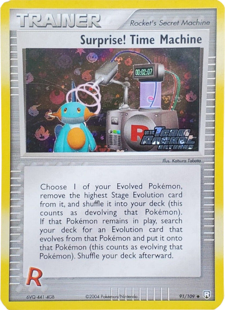 Surprise! Time Machine (91/109) (Stamped) [EX: Team Rocket Returns] Pokémon