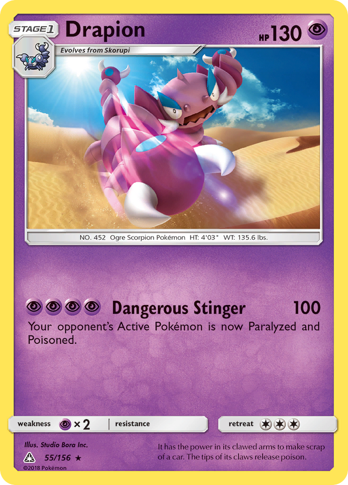 Drapion (55/156) [Sun & Moon: Ultra Prism] Pokémon