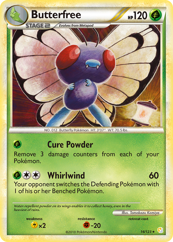 Butterfree (16/123) [HeartGold & SoulSilver: Base Set] Pokémon