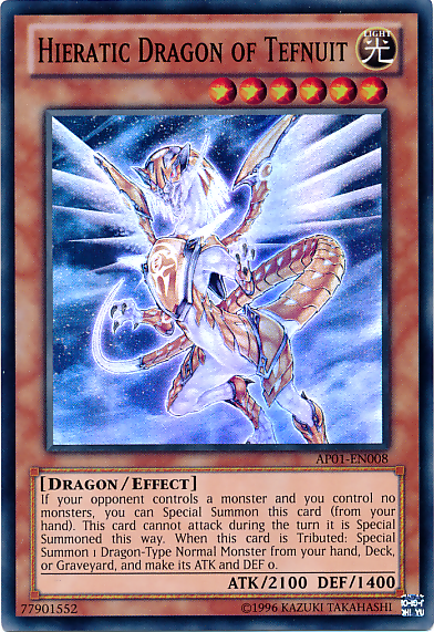 Hieratic Dragon of Tefnuit [AP01-EN008] Super Rare Yu-Gi-Oh!