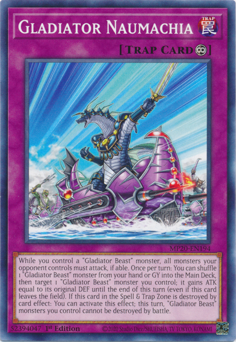 Gladiator Naumachia [MP20-EN194] Common Yu-Gi-Oh!