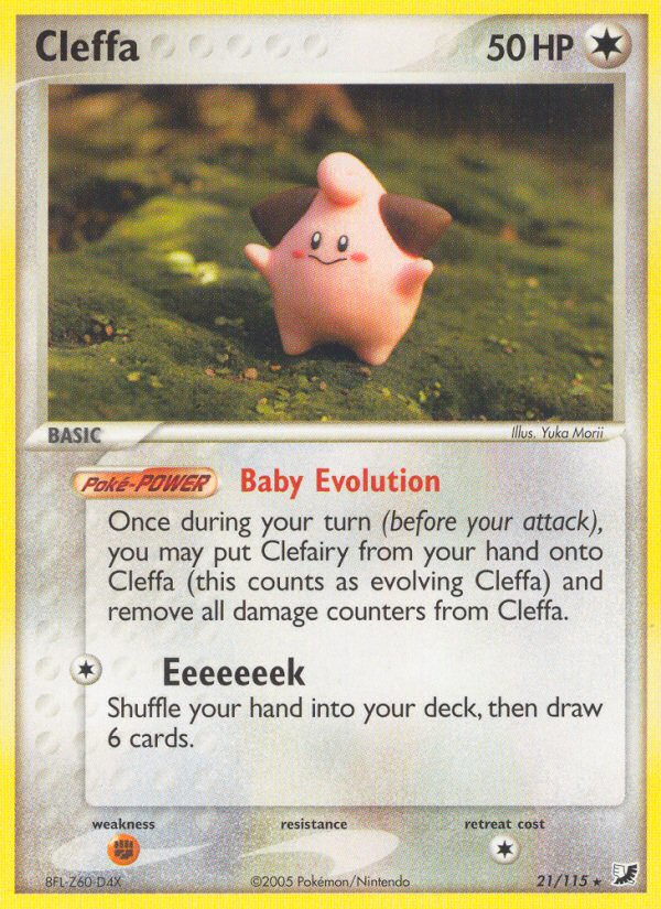 Cleffa (21/115) [EX: Unseen Forces] Pokémon