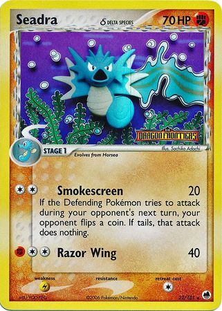 Seadra (22/101) (Delta Species) (Stamped) [EX: Dragon Frontiers] Pokémon