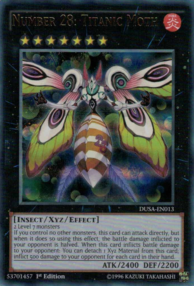 Number 28: Titanic Moth [DUSA-EN013] Ultra Rare Yu-Gi-Oh!