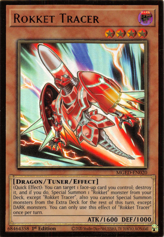 Rokket Tracer [MGED-EN020] Gold Rare Yu-Gi-Oh!