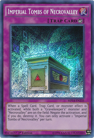 Imperial Tombs of Necrovalley [MP14-EN235] Secret Rare Yu-Gi-Oh!
