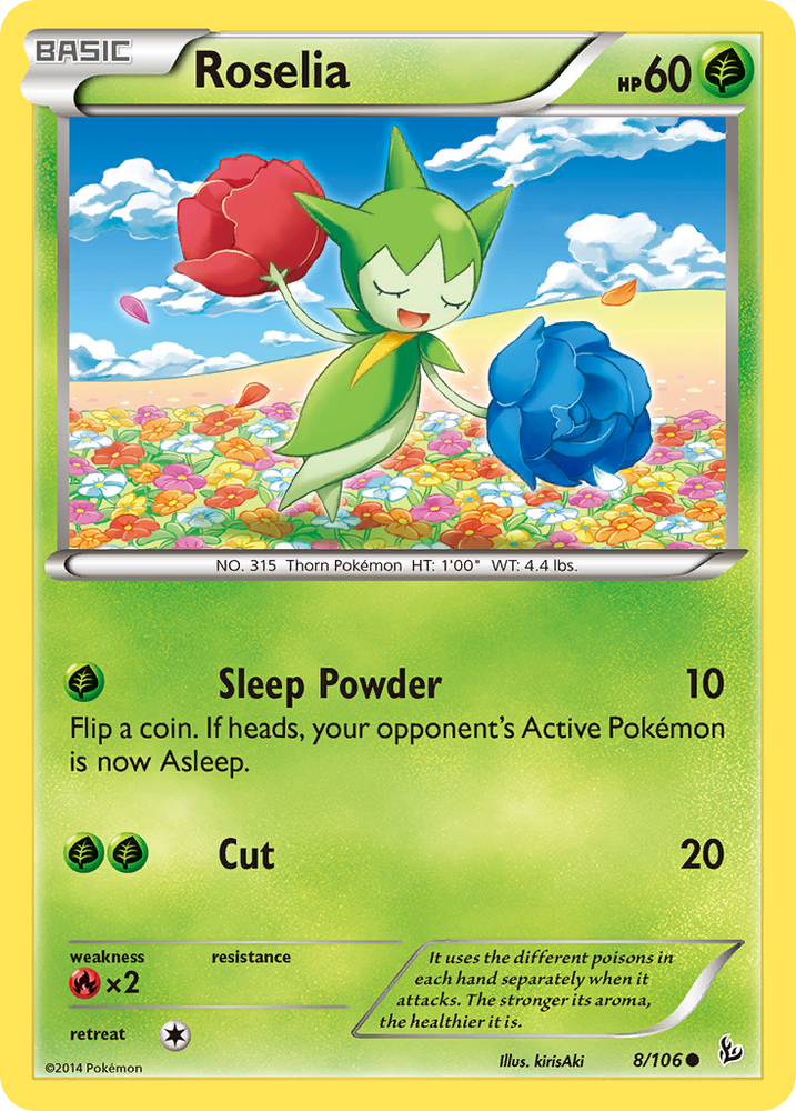 Roselia (8/106) [XY: Flashfire] Pokémon