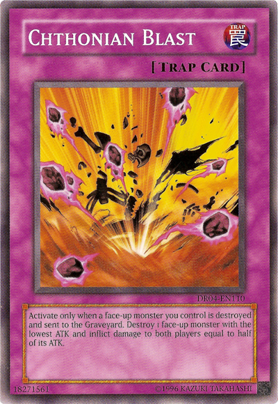 Chthonian Blast [DR04-EN110] Common Yu-Gi-Oh!