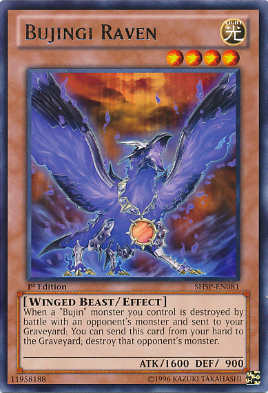 Bujingi Raven [SHSP-EN081] Rare Yu-Gi-Oh!