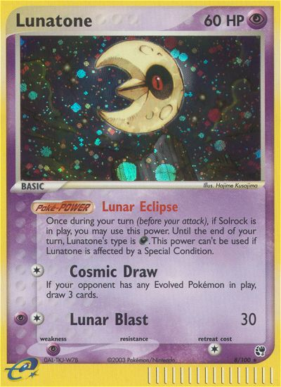 Lunatone (8/100) [EX: Sandstorm] Pokémon