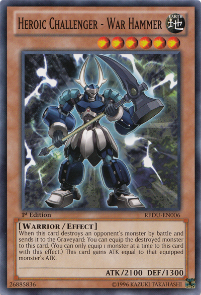 Heroic Challenger - War Hammer [REDU-EN006] Common Yu-Gi-Oh!
