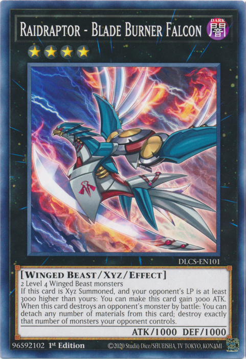 Raidraptor - Blade Burner Falcon [DLCS-EN101] Common Yu-Gi-Oh!