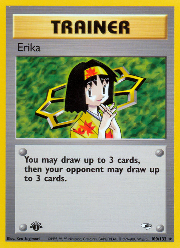 Erika (100/132) [Gym Heroes 1st Edition] Pokémon
