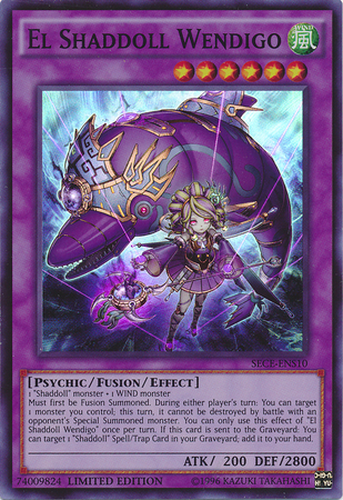 El Shaddoll Wendigo [SECE-ENS10] Super Rare Yu-Gi-Oh!