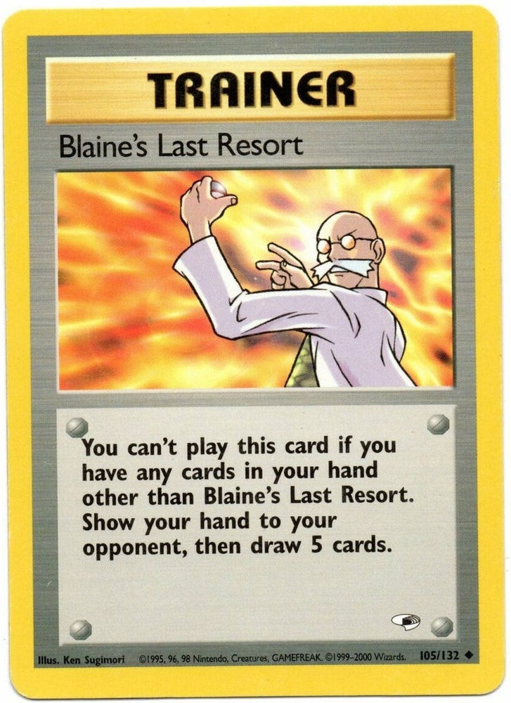 Blaine's Last Resort (105/132) [Gym Heroes Unlimited] Pokémon