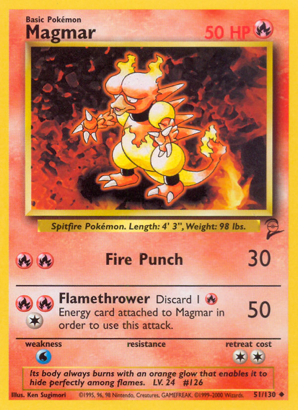 Magmar (51/130) [Base Set 2] Pokémon