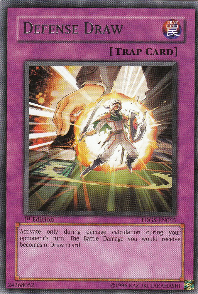 Defense Draw [TDGS-EN065] Rare Yu-Gi-Oh!
