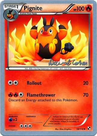 Pignite (18/114) (Twinboar - David Cohen) [World Championships 2011] Pokémon