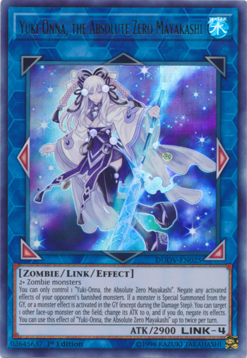 Yuki-Onna, the Absolute Zero Mayakashi [DUOV-EN025] Ultra Rare Yu-Gi-Oh!