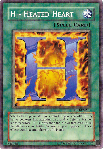 H - Heated Heart [DR04-EN218] Common Yu-Gi-Oh!