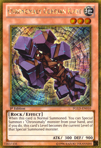 Chronomaly Gordian Knot [PGLD-EN010] Gold Secret Rare Yu-Gi-Oh!