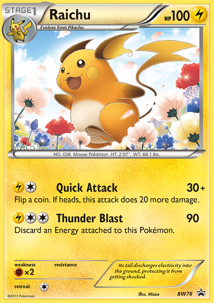 Raichu (BW78) [Black & White: Black Star Promos] Pokémon