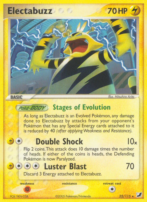 Electabuzz (22/115) [EX: Unseen Forces] Pokémon