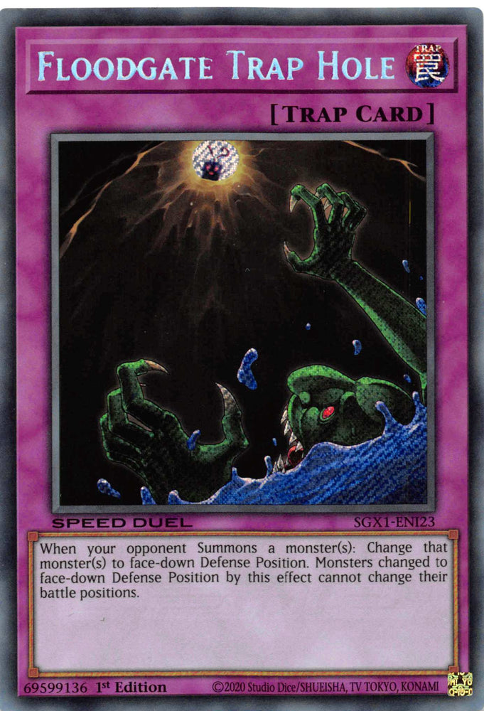 Floodgate Trap Hole [SGX1-ENI23] Secret Rare Yu-Gi-Oh!