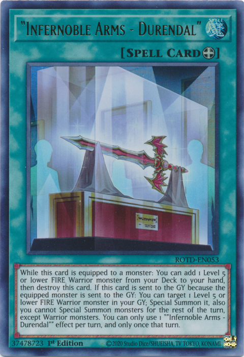 "Infernoble Arms - Durendal" [ROTD-EN053] Ultra Rare Yu-Gi-Oh!