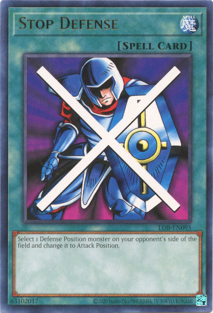 Stop Defense (25th Anniversary) [LOB-EN095] Rare Yu-Gi-Oh!
