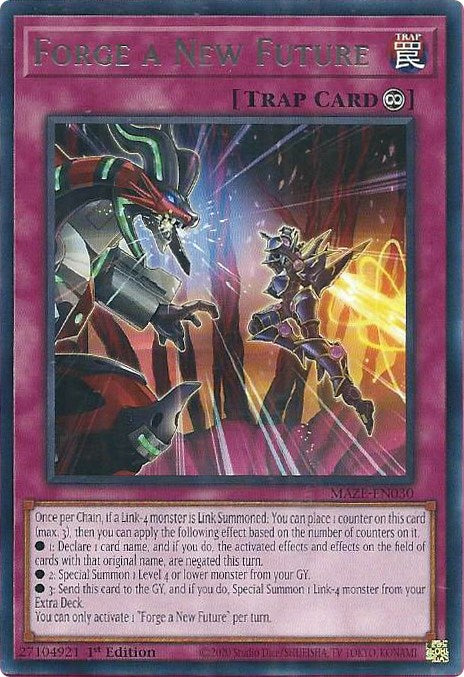 Forge a New Future [MAZE-EN030] Rare Yu-Gi-Oh!