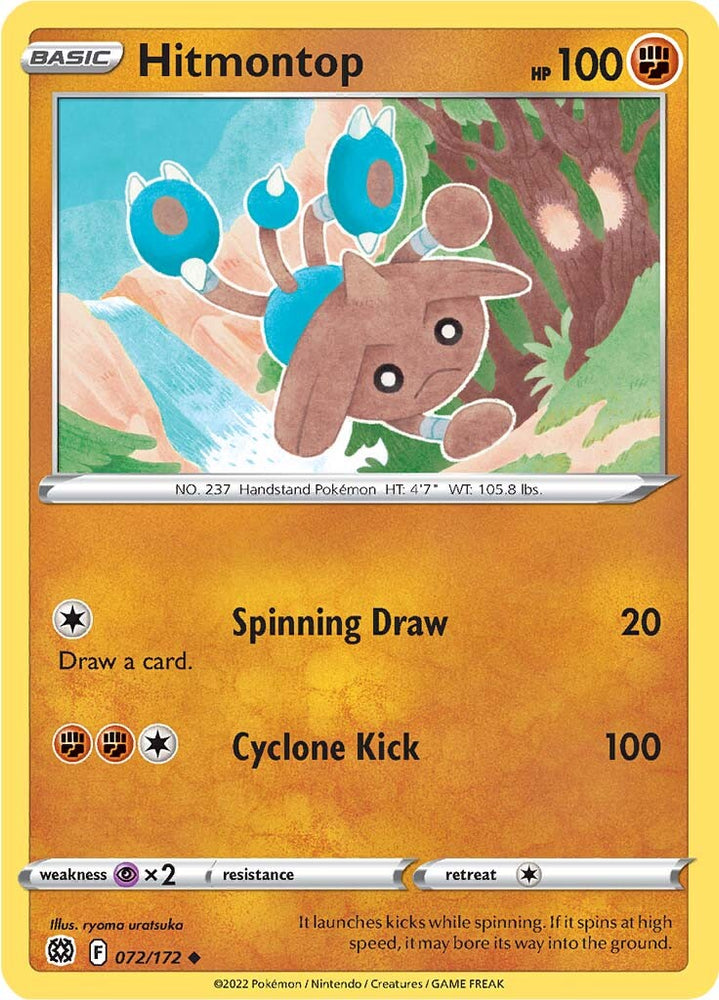 Hitmontop (072/172) [Sword & Shield: Brilliant Stars] Pokémon