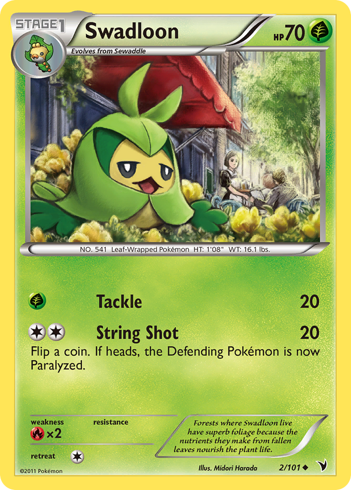 Swadloon (2/101) [Black & White: Noble Victories] Pokémon