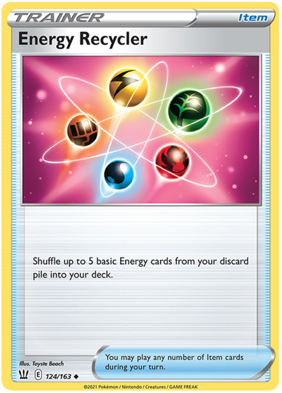 Energy Recycler (124/163) [Sword & Shield: Battle Styles] Pokémon