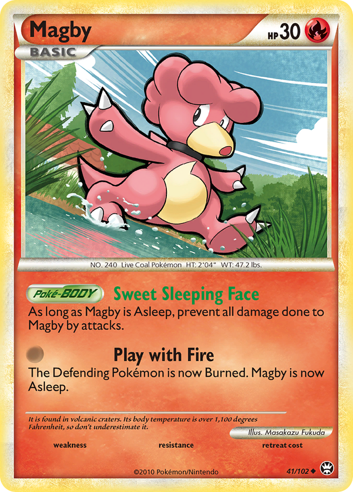 Magby (41/102) [HeartGold & SoulSilver: Triumphant] Pokémon
