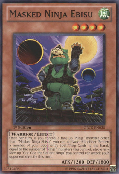 Masked Ninja Ebisu [ORCS-EN030] Common Yu-Gi-Oh!