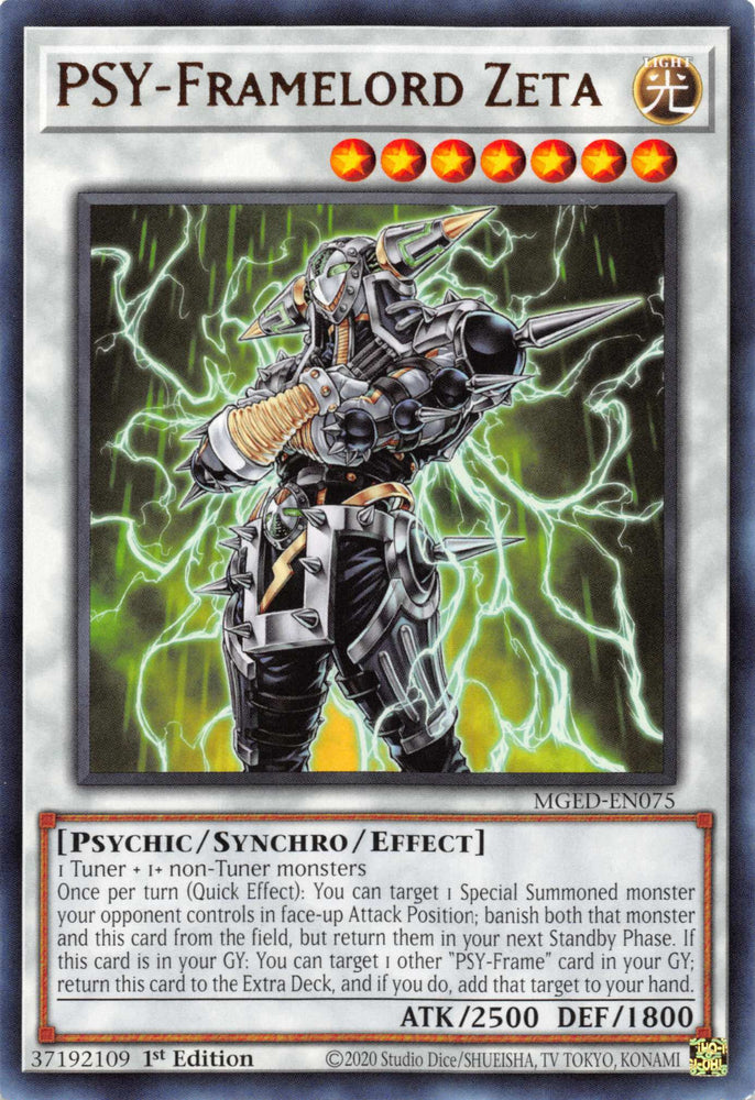 PSY-Framelord Zeta [MGED-EN075] Rare Yu-Gi-Oh!