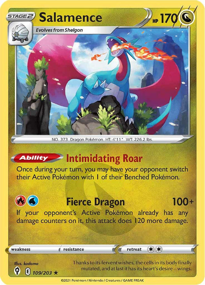 Salamence (109/203) [Sword & Shield: Evolving Skies] Pokémon