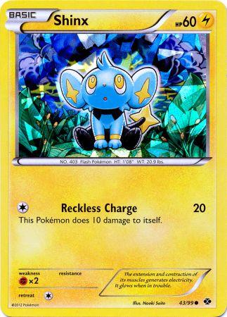 Shinx (43/99) (Cracked Ice Holo) (Blister Exclusive) [Black & White: Next Destinies] Pokémon