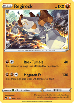 Regirock (089/185) [Sword & Shield: Vivid Voltage] Pokémon