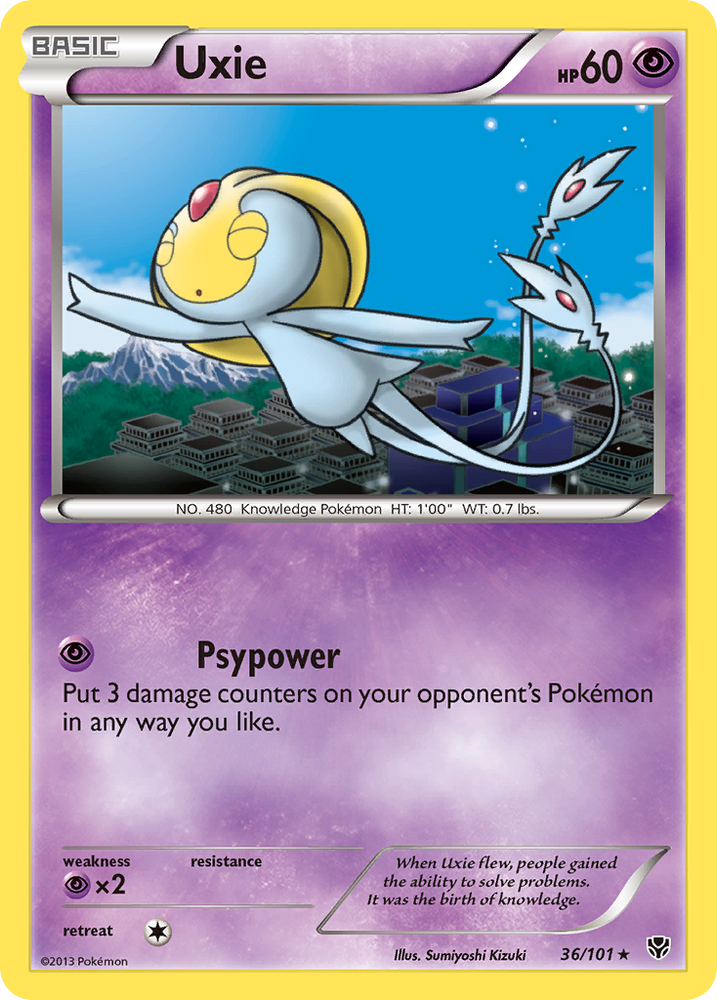 Uxie (36/101) [Black & White: Plasma Blast] Pokémon