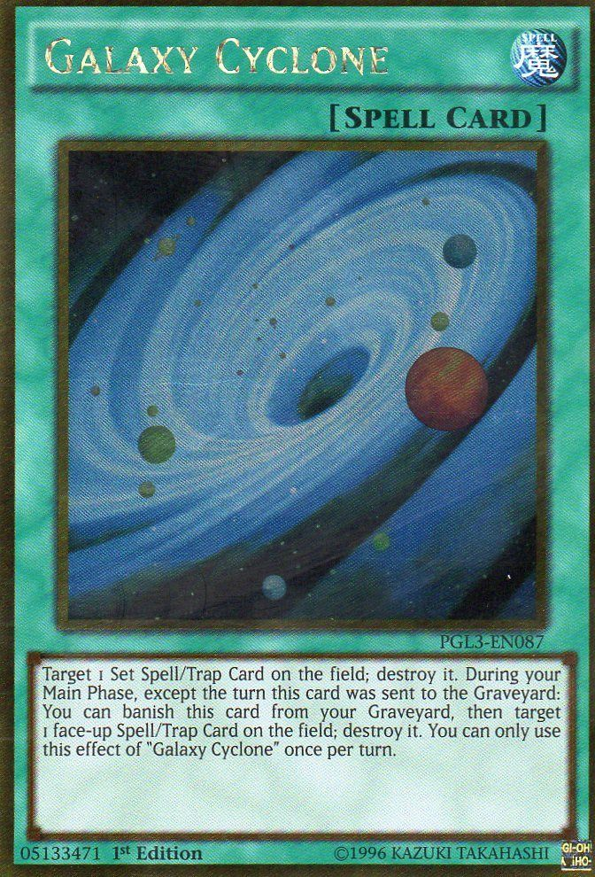 Galaxy Cyclone [PGL3-EN087] Gold Rare Yu-Gi-Oh!