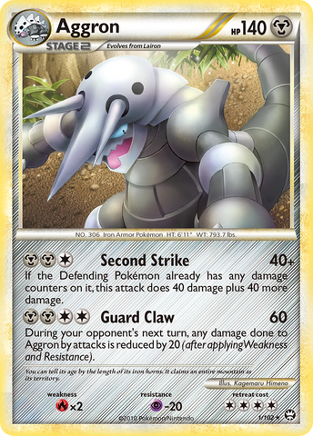 Aggron (1/102) [HeartGold & SoulSilver: Triumphant] Pokémon